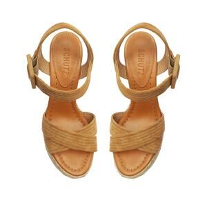 Schutz Blisse Nubuck Sandal Size 10.5B